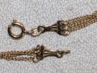 VINTAGE 22" GOLD TONE TRI STRAND NECKLACE BLACK BEADS & CLIP EARRINGS SET — photo 8