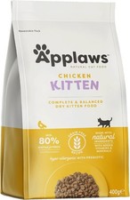 Applaws Complete Natural and Grain Free Dry Kitten Food, Chicken, 400g (Pack of 16.13 per kilo