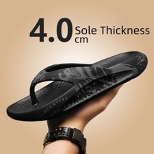 Mens Flip Flops Beach Sandals Shower Casual Lightweight EVA Sole Comfort Thongs