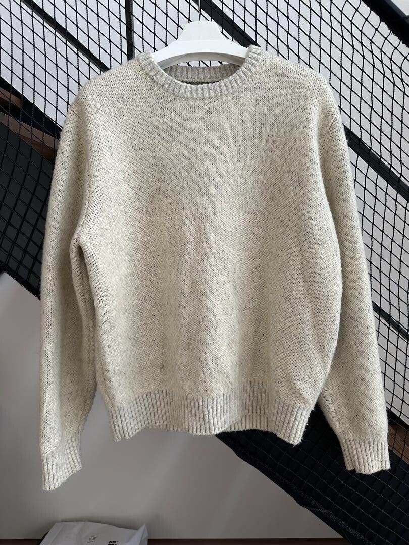 STUSSY 8 Ball Heavy Brushed Mohair Sweater White Size XL Men STUSSY 8 Ball Heavy Brushed Mohair Sweater White Size XL Men