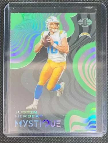 2020 Illusions Justin Herbert Mystique Green Insert Rookie RC Chargers ROY