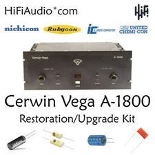 Cerwin Vega A1800 Amplifier Restoration Kit repair upgrad recap filter capacitor