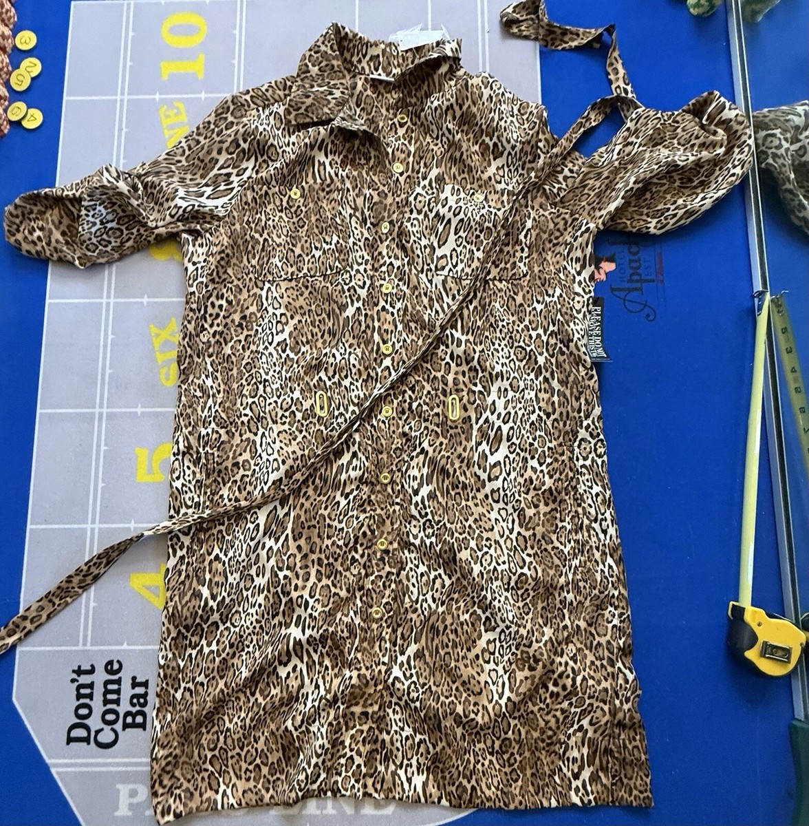 oversized leopard print shirt dress Vero Moda Curve easy button down long shirt dress in leopard print