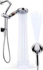 Veken Filtered Shower Head With Handheld, Slide Bar Height Adjustable, Multi
