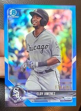 ELOY JIMENEZ ROOKIE - 2018 “BLUE” REFRACTOR Bowman CHROME #BCP50 RC  /150 💎