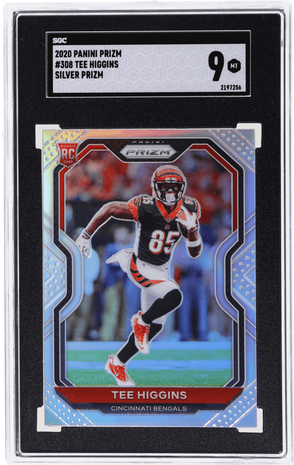 2020 Panini Prizm Tee Higgins Silver Prizm #308 SGC 9 Rookie RC
