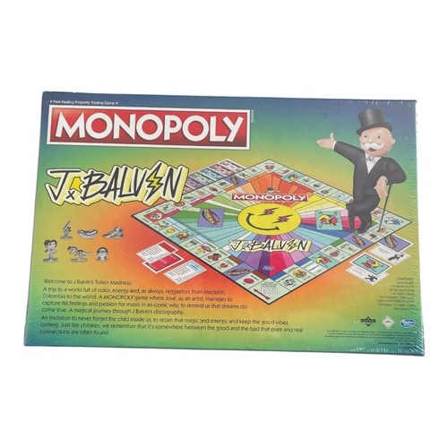 New Monopoly Board Game J Balvin Edition Limited Regaeton Artist Colombia Sealed - Picture 5 of 5