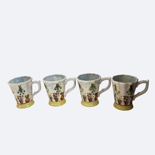 Dario Farrucci Ma Maison Ceramic Mug Set 4 Hand Painted by Tabletops Unlimited - Picture 8 of 15