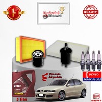 Inspektionskit Filter ÖL Kerzen Seat Leon 1.8 20V 92KW 125CV Von 1999->