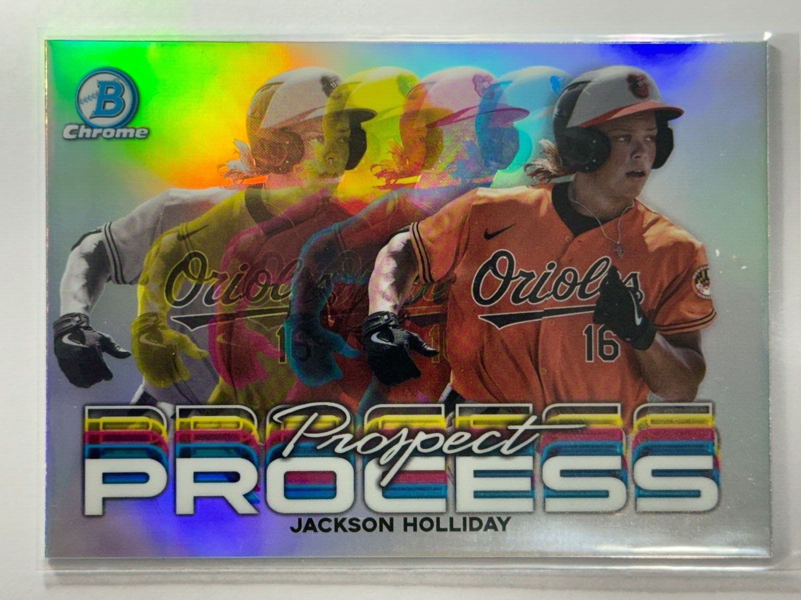 2023 Bowman Chrome Prospect Process Jackson Holliday #PRP-9 ORIOLES FREE SHIP