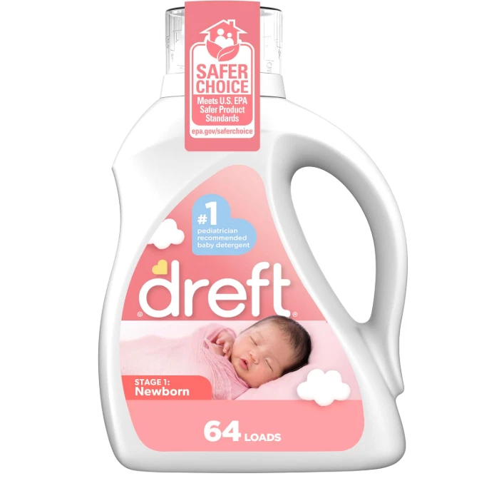 Dreft Stage 1 Newborn Liquid Laundry Detergent Hypoallergenic 64 Loads-92 Fl Oz
Opens in a new windo