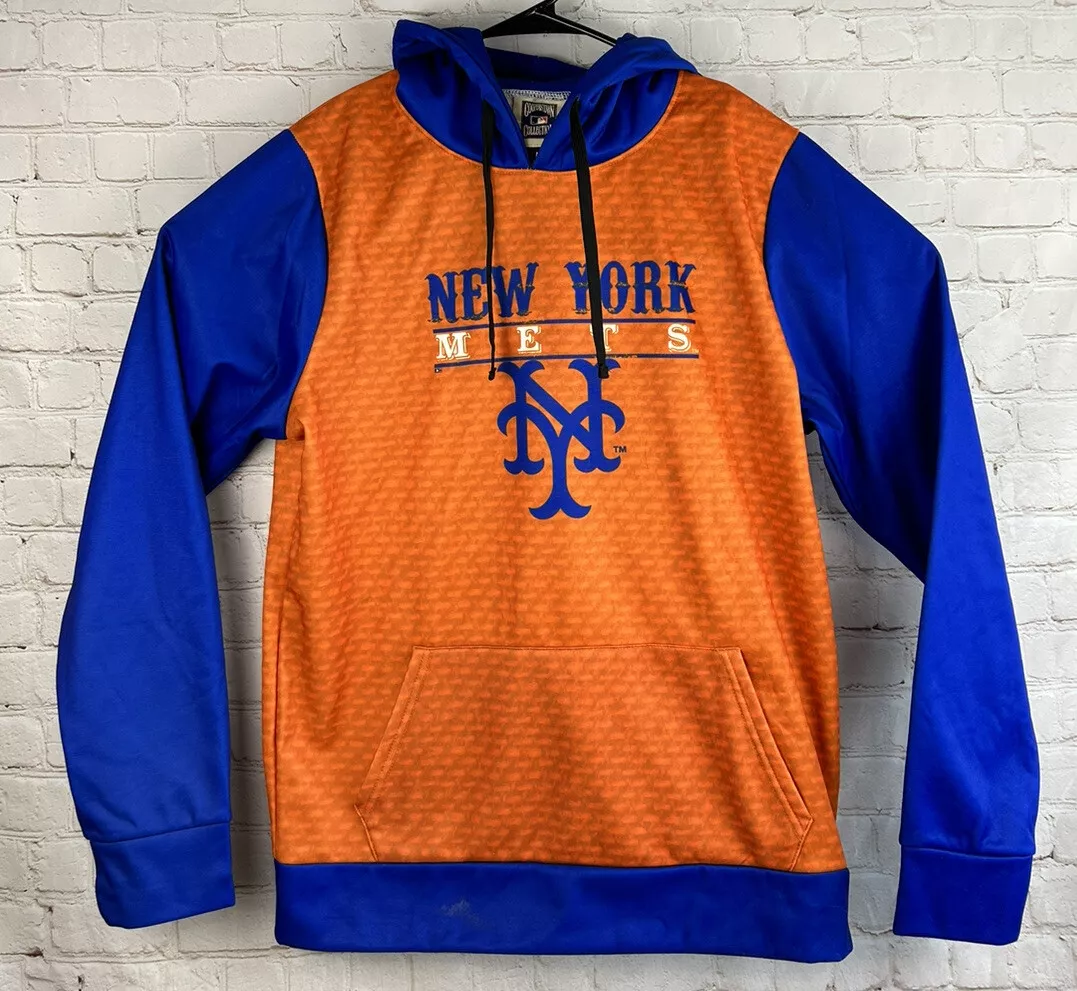 NEW YORK METS Baseball Cooperstown Collection Hoodie Mens MEDIUM Sweatshirt  MLB