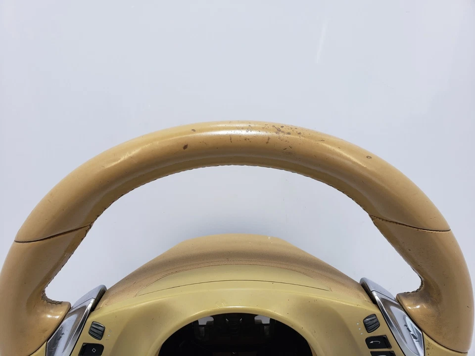 ✅ 2011-2014 OEM Porsche Cayenne 958 Steering Wheel Leather Beige NOTE* - Image 2 of 4
