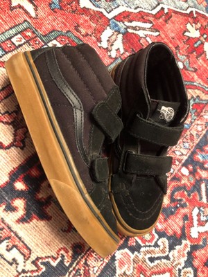 all black vans size 2
