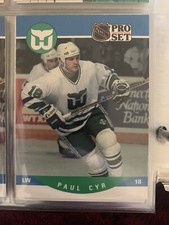 5 Paul Cyr WHALERS hockey cards 