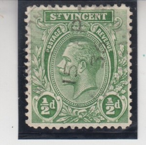 Saint Vincent and The Grenadines 1921. King George V. 1/2 d. Sc# 118 