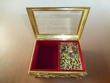 музыкальные шкатулки VINTAGE ENAMEL BUTTERFLY AUTOMATON