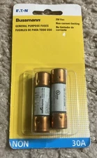 Bussmann Bussman BP/NON-30 30 Amp 250 Volt Fast Acting Cartridge Fuses 2 Count,