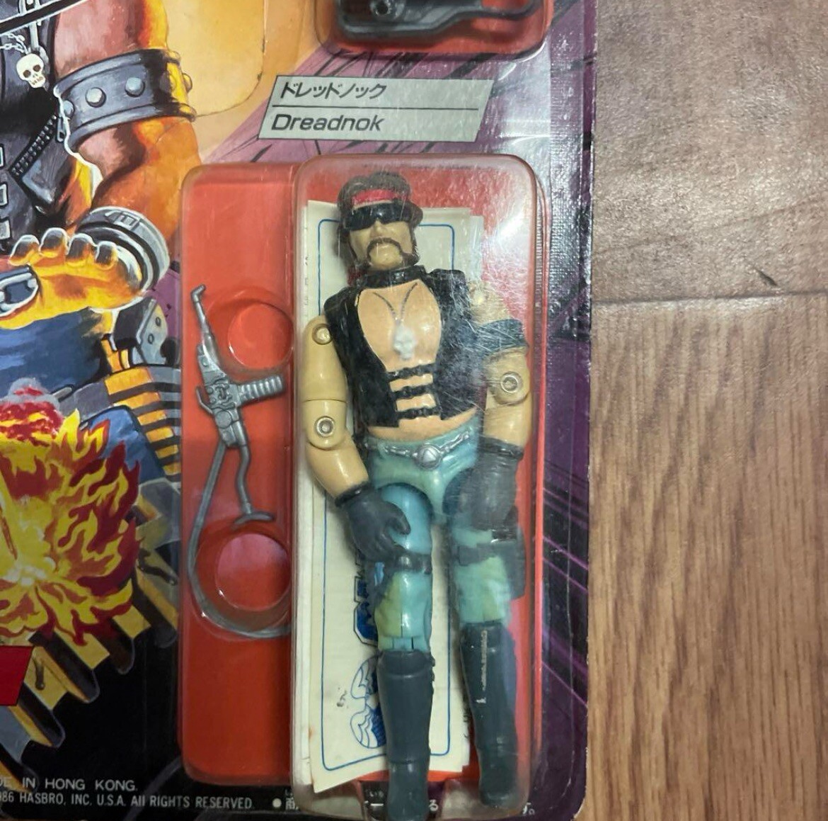 K21i51341 TORCH MOC JAPAN MINT ON SEALED CARD 1986 GI JOE TAKARA