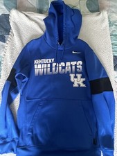 Nike Therma Dri-Fit Royal Blue Hoodie Mens Small Athletic Pullover Hoodie D-5 