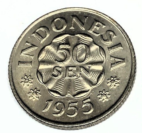 # C7457 MONETA INDONESIA, 50 SEN 1955 - Foto 2 di 2