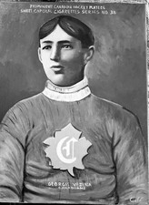  1911 IMPERIAL TOBACCO SWEET CAPOROL # 38 GEORGES VEZINA PAINTING NHA HOCKEY NHL