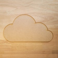 Wooden MDF Cloud Shape 5-60cm Weather Hanging Mobile Dream Catcher Nursery Blank