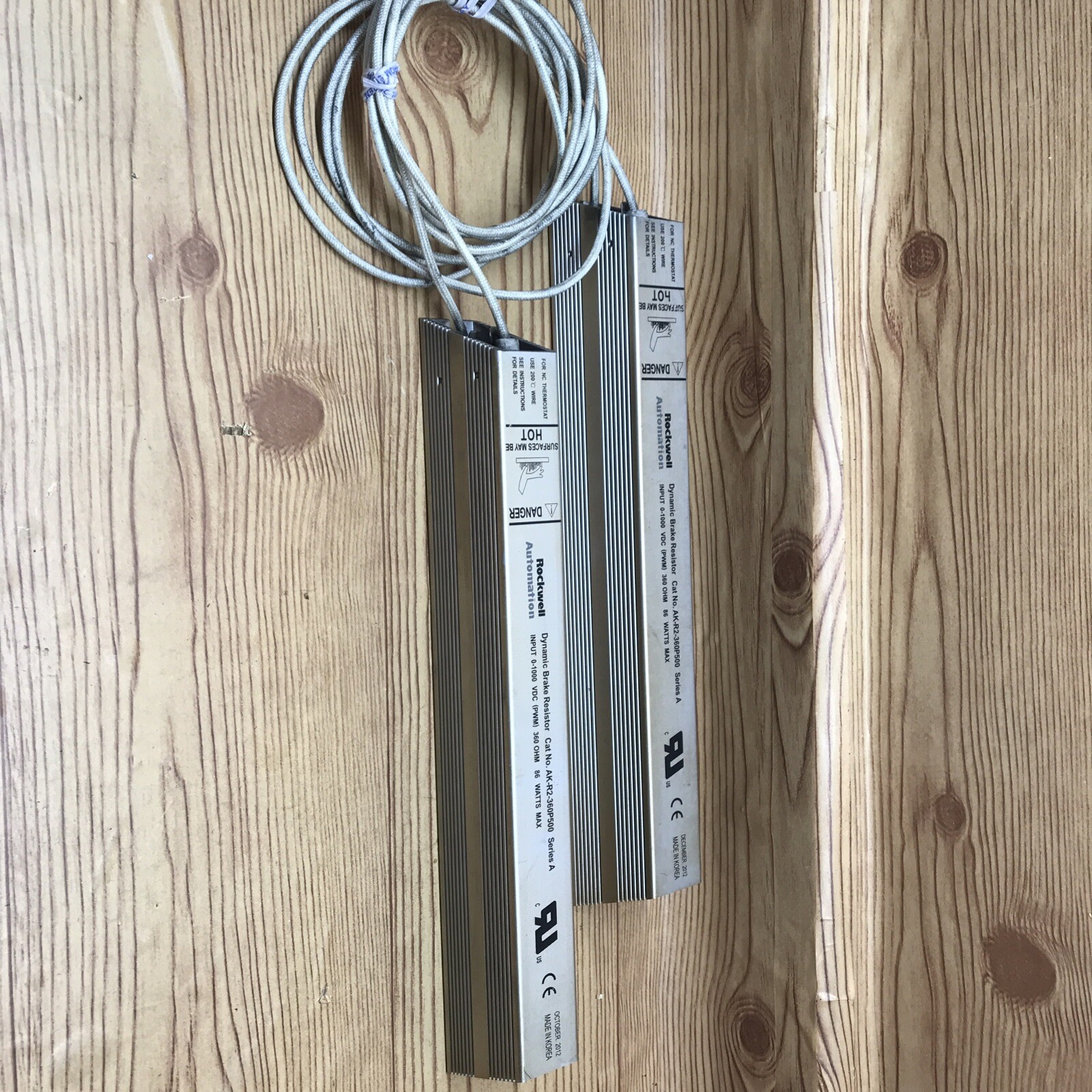 2- ROCKWELL AUTOMATION Dynamic Brake resistor Cat No AK-R2-360P500 Series A