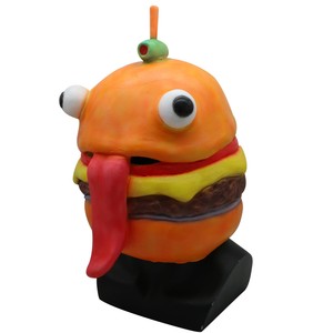 New Latex Fortnite Durr Burger Hamburger Mask Helmet Cosplay Props - image is loading new latex fortnite durr burger hamburger mask helmet