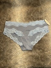 NWT Vintage Victorias Secret Angels Lace Low Rise Hiphugger Gray Size S