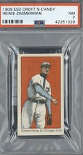 1909 E92 Croft's Candy Heinie Zimmerman - PSA 7