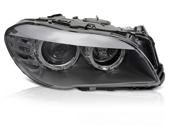 Scheinwerfer Halogen Rechts FüR 5Er BMW F10 F11 Bj. 09-13 Motor H7 Angel Eyes-image