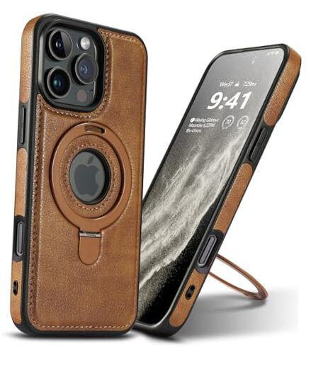 Magnetic for iPhone 16 Pro Max Leather iPhone 16 Pro Max-6.9
