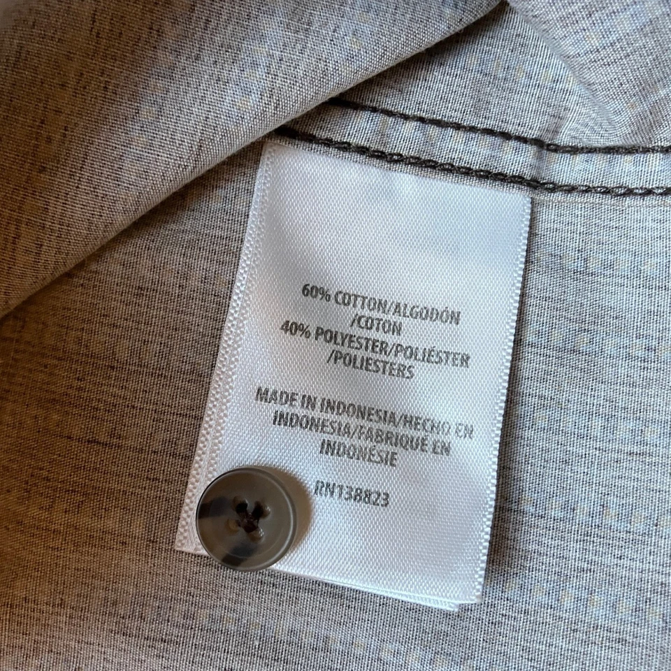 Camisa Gibson Trading Co Para Hombres Pequeña Marrón Western Rayas Perla Snap Vaquero Foto 4 de 4