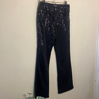 パンツ archive cavaria flare black denim 00s Vintage Y2k Black Z. Cavaricci sparkly Pants 5 Flare Boot