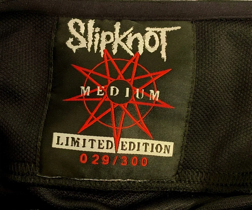 Slipknot Maggot Hockey Jersey Limited 29/300 Mick Thomson Black Size Medium - Image 3 of 3