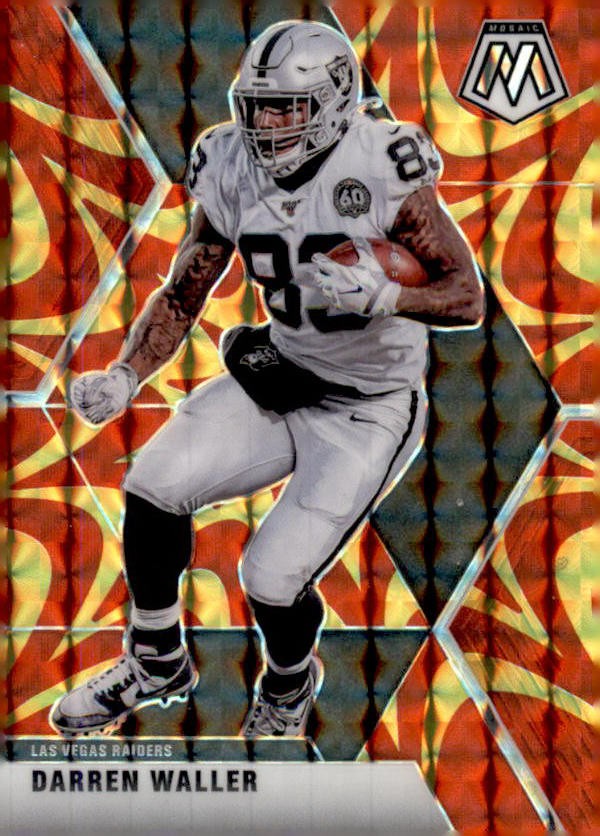 2020 Panini Mosaic Mosaic Reactive Orange #109 Darren Waller Card