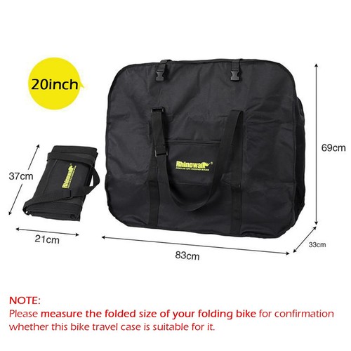 Folding Bike Bag for 20 inch Folding BIkes - Waterproof Bicycle Travel Carryi... - Picture 3 of 9
