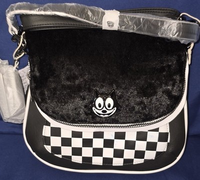 Loungefly Felix the Cat Crossbody Bag with Lenticular Coin Bag NWT