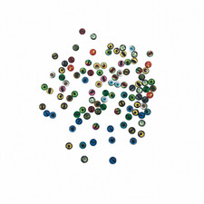 100 Mixed 10mm Eye Cabochons Flat Back Dragon Doll Craft Supplies