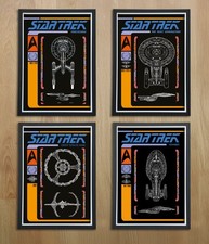 Star Trek Lcars Style Framed A4 Artprints