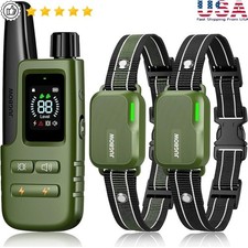 Dog Training Collar Remote Waterproof Shock Vibration Adjustable Range 4200FT US