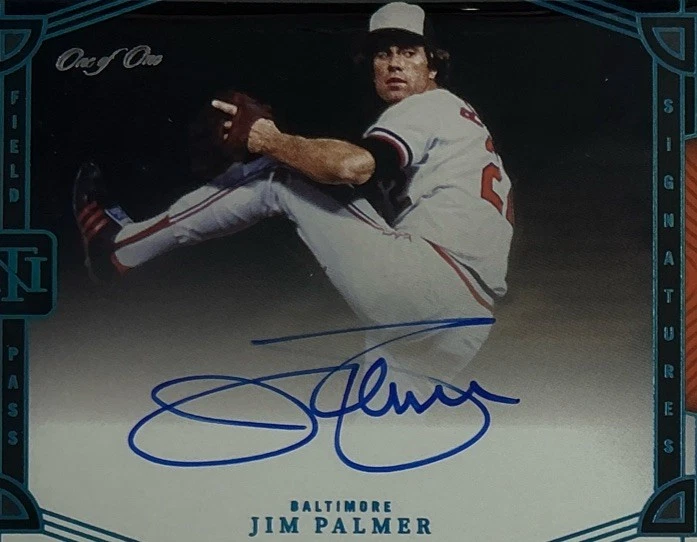 Jim Palmer One of One Auto PSA. 8/9-2023 National Treasures Platinum 1/1 Oriole Foto 4 de 4