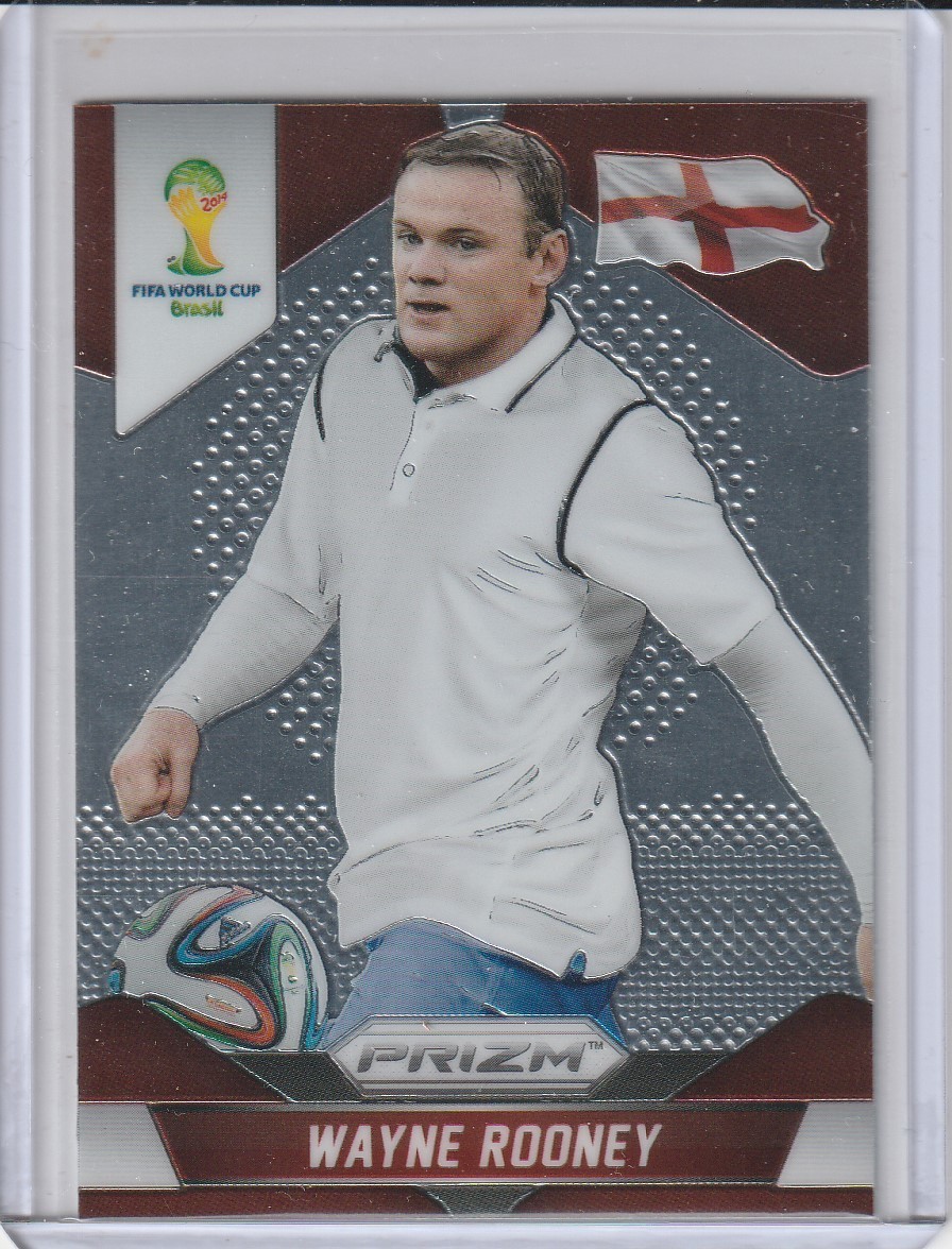 WAYNE ROONEY England 2014 Panini Prizm World Cup Brazil #142 Base Card