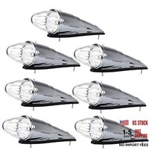 7x 17LED AmberTop Roof Running Bulbs Clear Lens 7 pcs Clear Len Amber Light