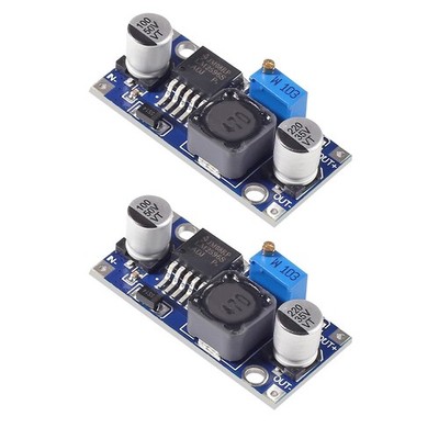2PCS LM2596 Power Converter Step Down DC DC Buck Module Adjustable Board