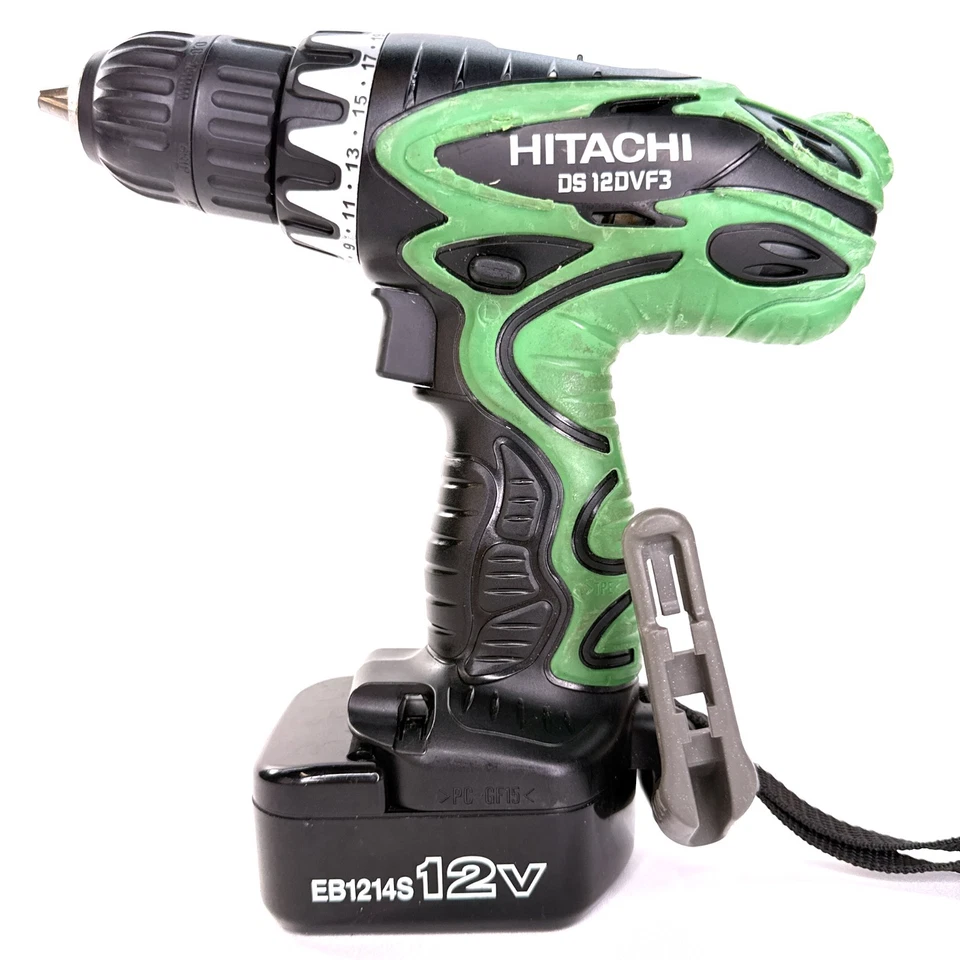 Беспроводная дрель-шуруповерт Hitachi DS 12DVF3 с аккумулятором и зарядным устройством *ПРОТЕСТИРОВАНА/РАБОТАЕТ - Изображение 2 из 4