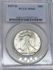 1937-D Walking Liberty Half Dollar PCGS MS65
