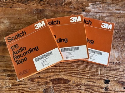 USED Scotch 176 Audio Recording Tape, 1/4'' x 1200' 3M Reel-To-Reel Tape 7 