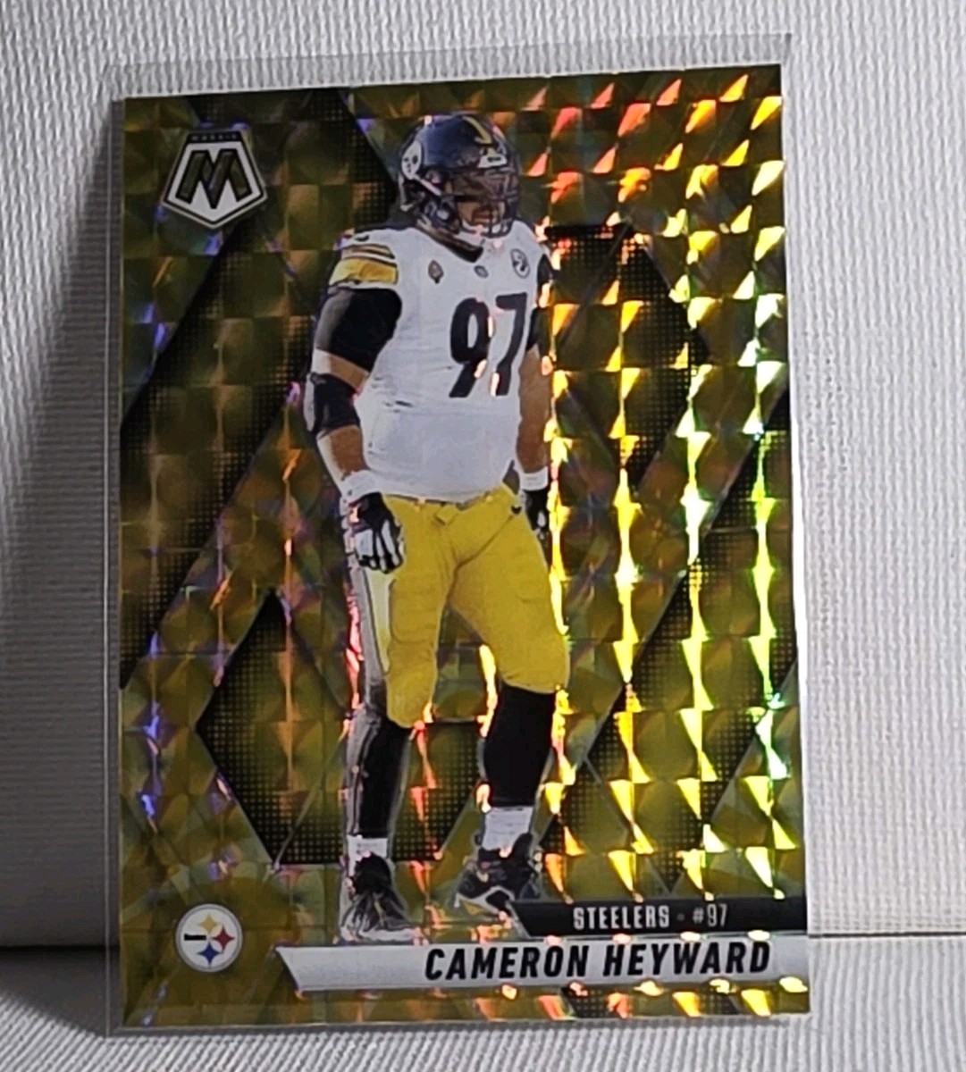 2025 Panini Mosaic - Cameron Heyward #172 Reactive Yellow Mosaic